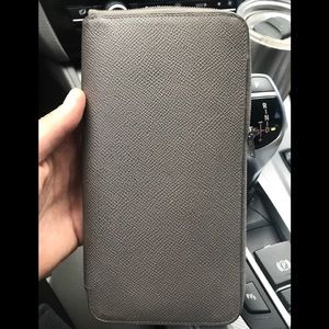 Authentic Hermes Azap Wallet Grey